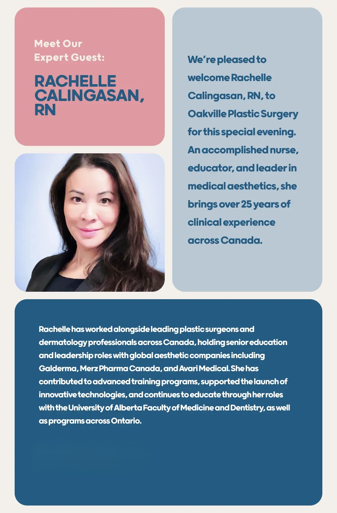 Rachelle Calingasan RN promotional poster.